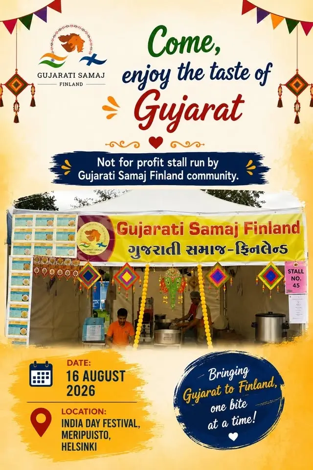 India Day 2026 : Enjoy Authentic Gujarati Taste at Gujarati Samaj Food Stall