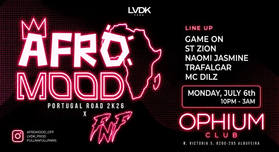 Afromood - Monday 6th July - Ophium - Albufeira N