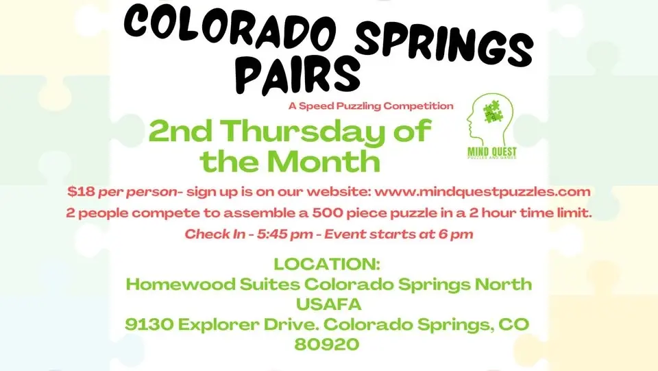 Colorado Springs Pairs Speed Puzzling Event