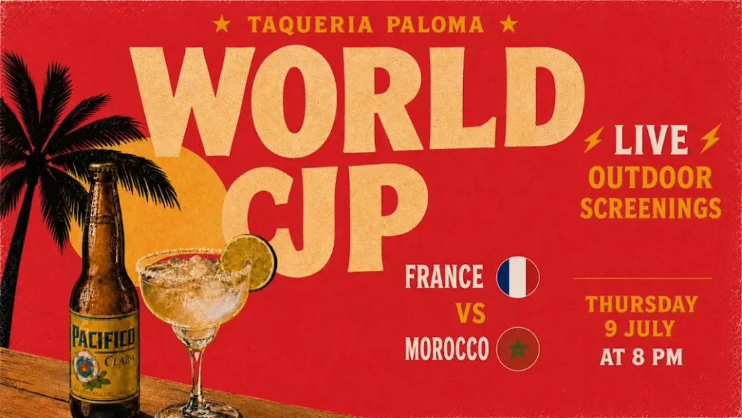 World Cup Live Screening-Outdoor At Taqueria Paloma-July 9th