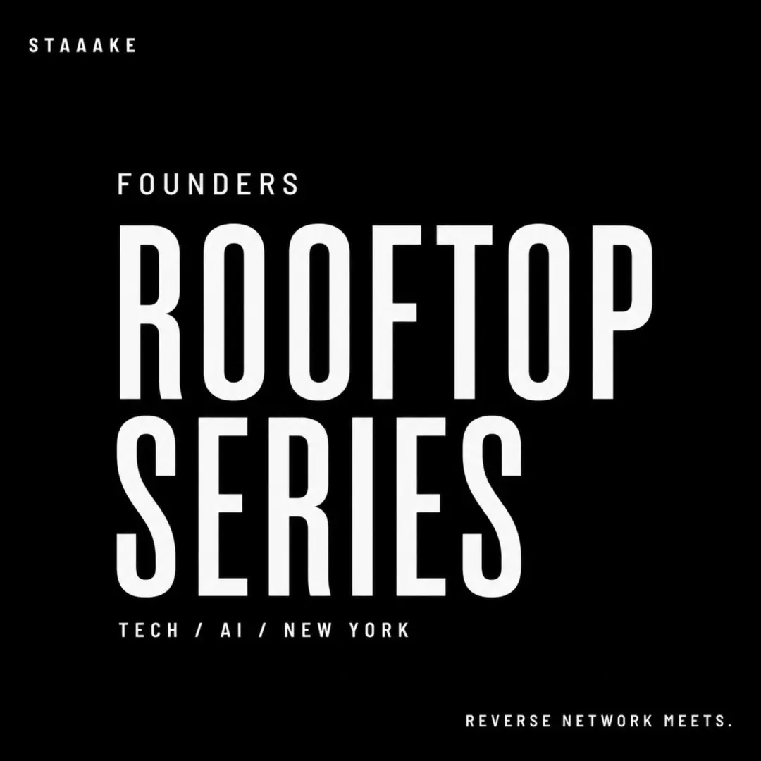Founders Rooftop Series, AI/Tech — Reverse Network Meet