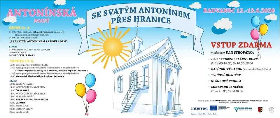 Se svatým Antonínem přes hranice - Antonínská pouť 2026