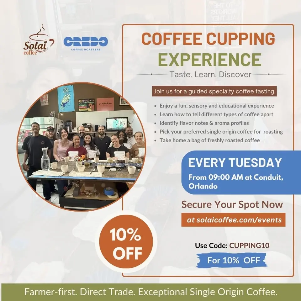 Coffee Cupping ( Tasting) and Roasting Experience - Orlando