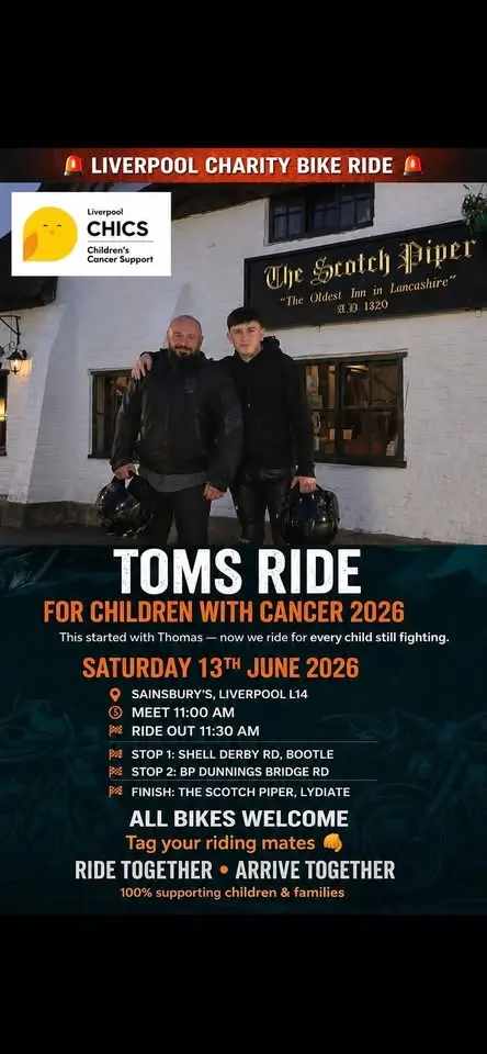 Toms ride for children with cancer 2026