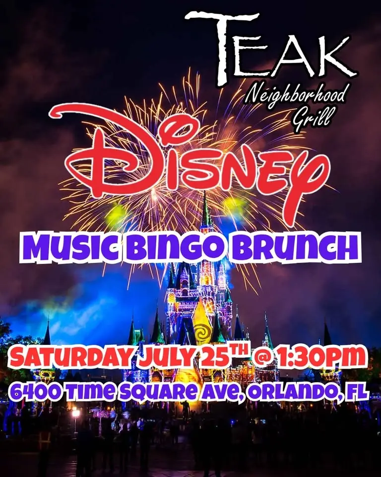 Disney Music Bingo Brunch @ Teak Neighborhood Grill Orlando