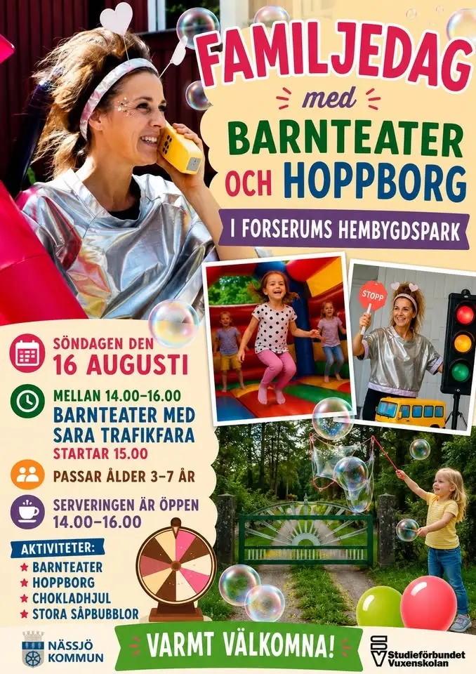 Familjedag i Forserums hembygdspark 