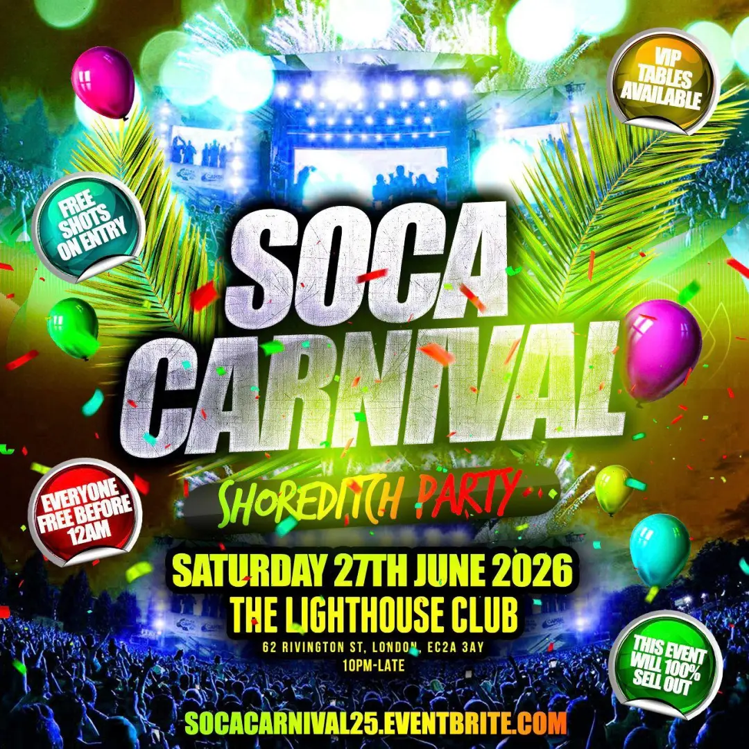 Bashment X Afrobeats - Shoreditch Party - Everyone Free Before 12AM