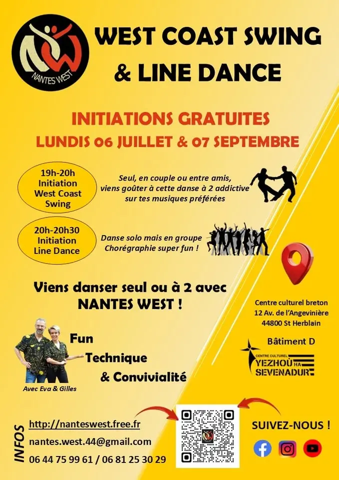 Initiations gratuites West Coast Swing & Line Dance 