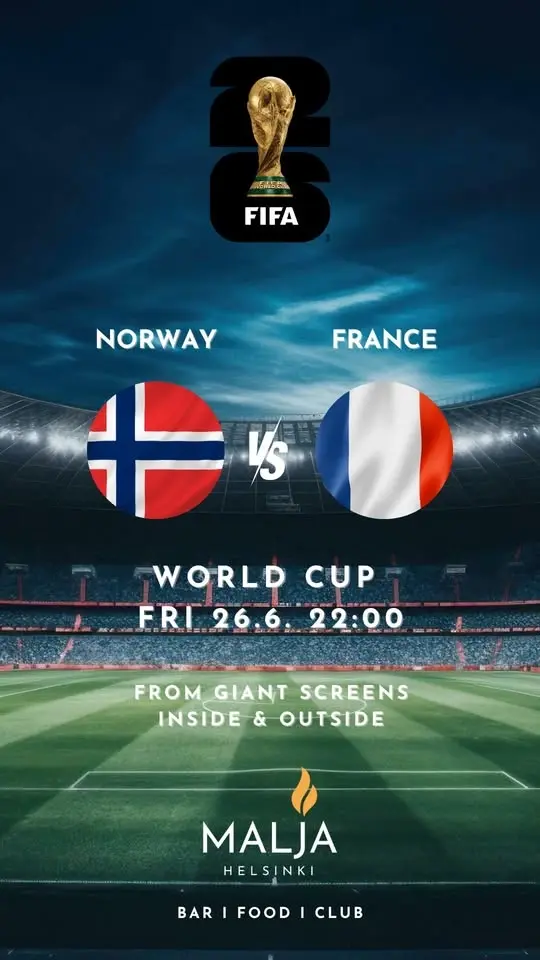 FIFA World Cup June 26 22:00 Norway vs. France