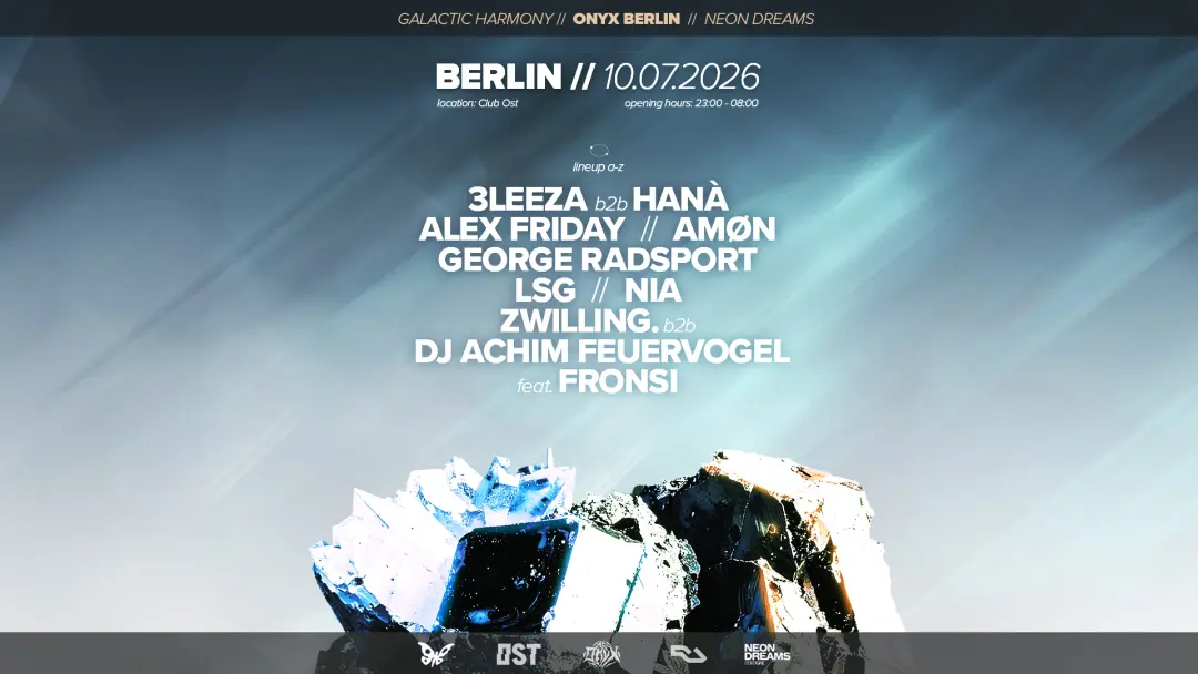 ONYX 'BEST OF BOUNCE' x GH x NEON DREAMS w/ zwilling. b2b DJ Achim Feuervogel & 3LEEZA b2b HANÀ