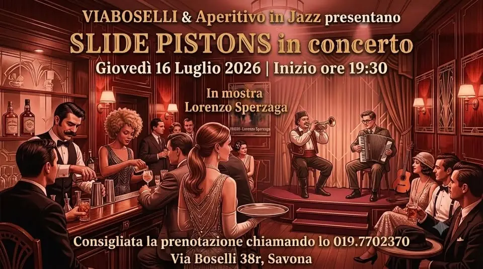 VIABOSELLI presenta SLIDE PISTONS in concerto