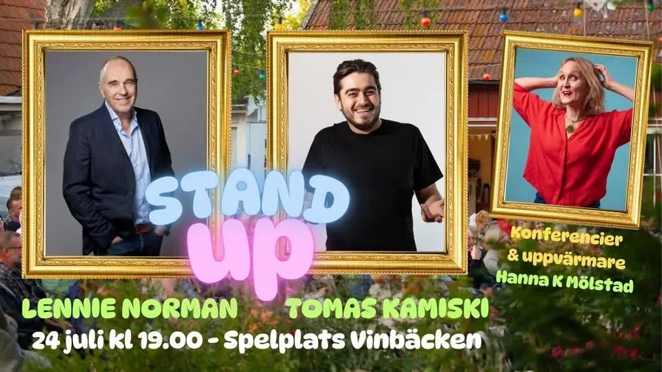 Stand-up med Lennie Norman, Tomas Kaminski & Hanna K Mölstad
