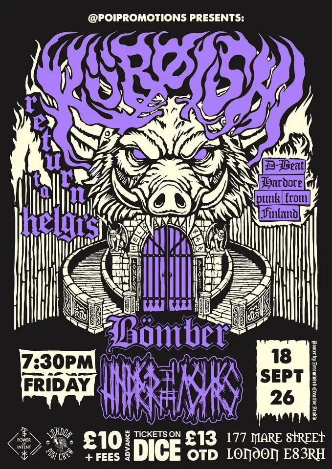 Kürøishi (Finland) + Under the Ashes + Bömber