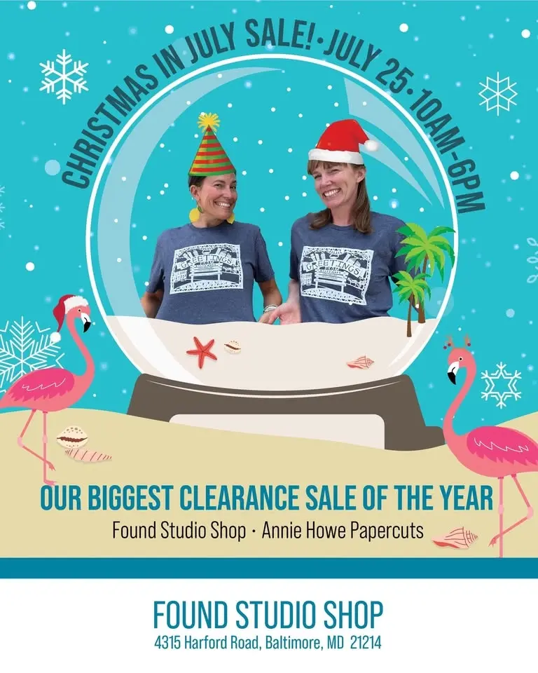 Christmas in July with Found Studio & Annie Howe Papercuts