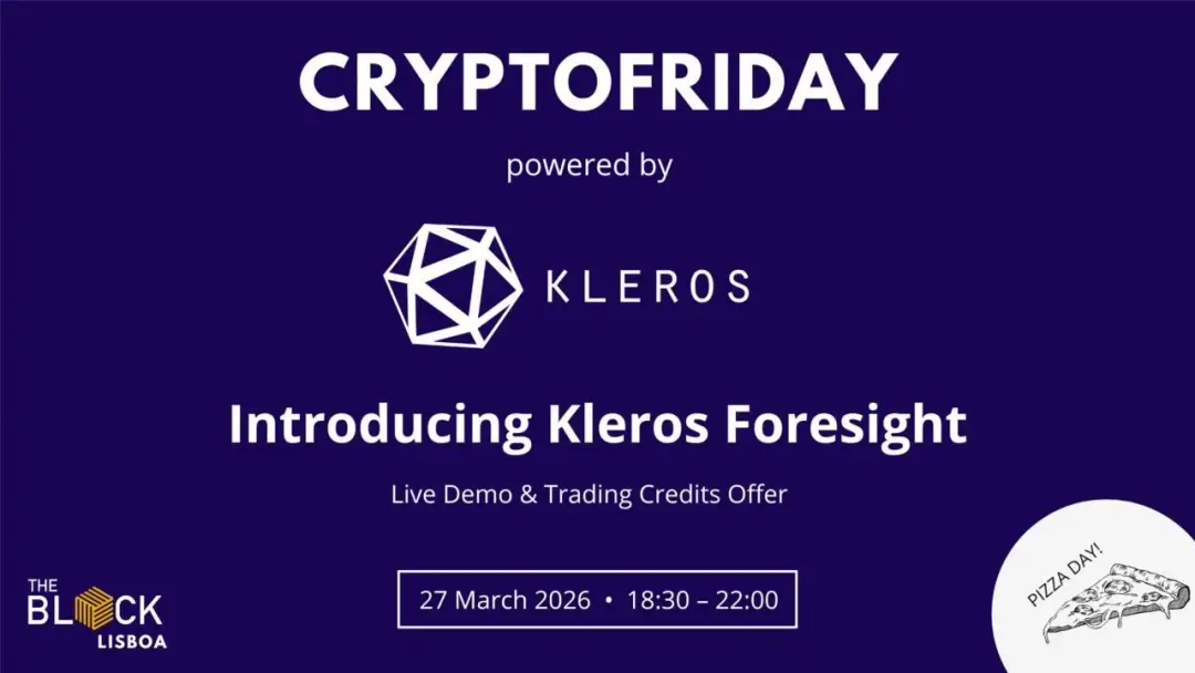 CryptoFriday pwrd by Kleros @ The Block Lisboa