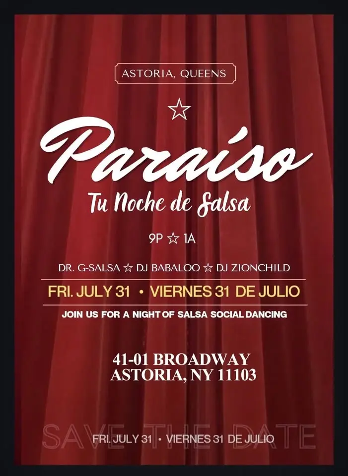 Paraíso Social NYC☆ Fri.7.31☆ Astoria