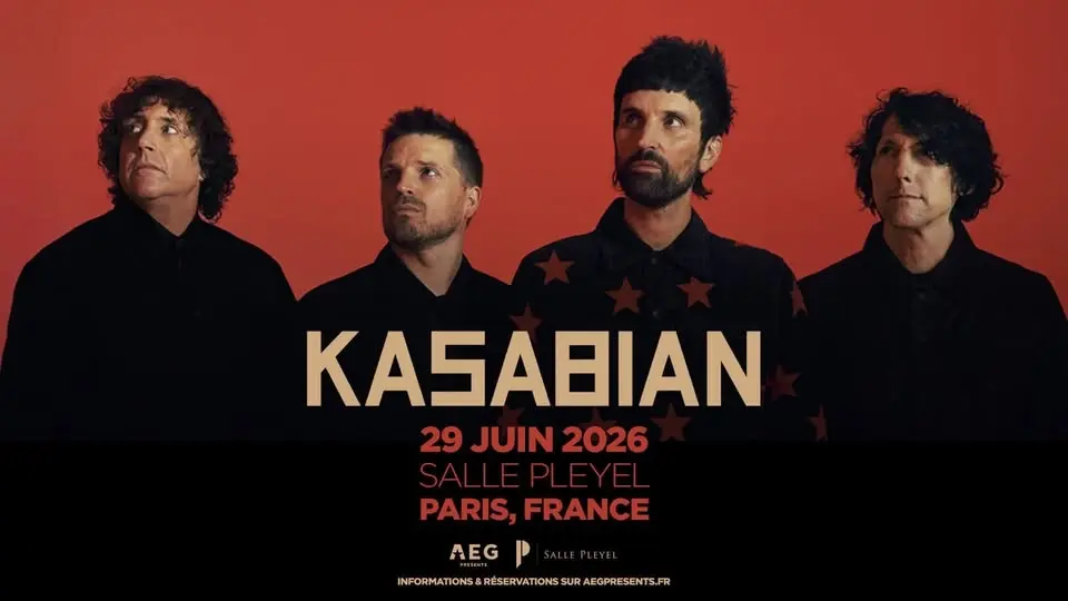 Kasabian • Salle Pleyel, Paris • 29 juin 2026