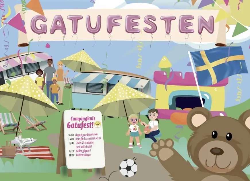 Gatufesten! 🫶 Med kalaskul festivalstämning för alla!💖