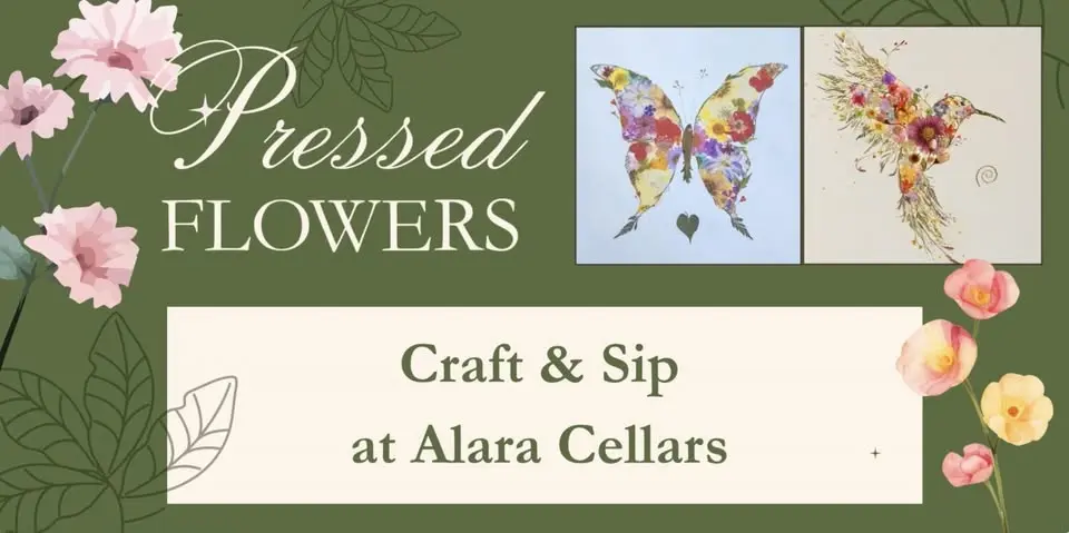 Pressed Flowers- Craft n Sip