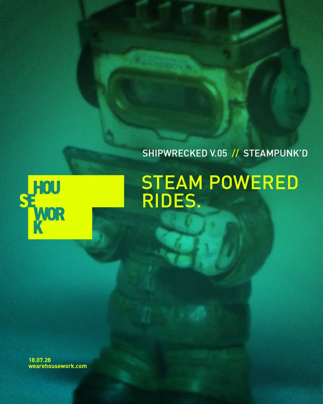 HOUSEWORK presents SHIPWRECKED ON THE THAMES BOAT PARTY