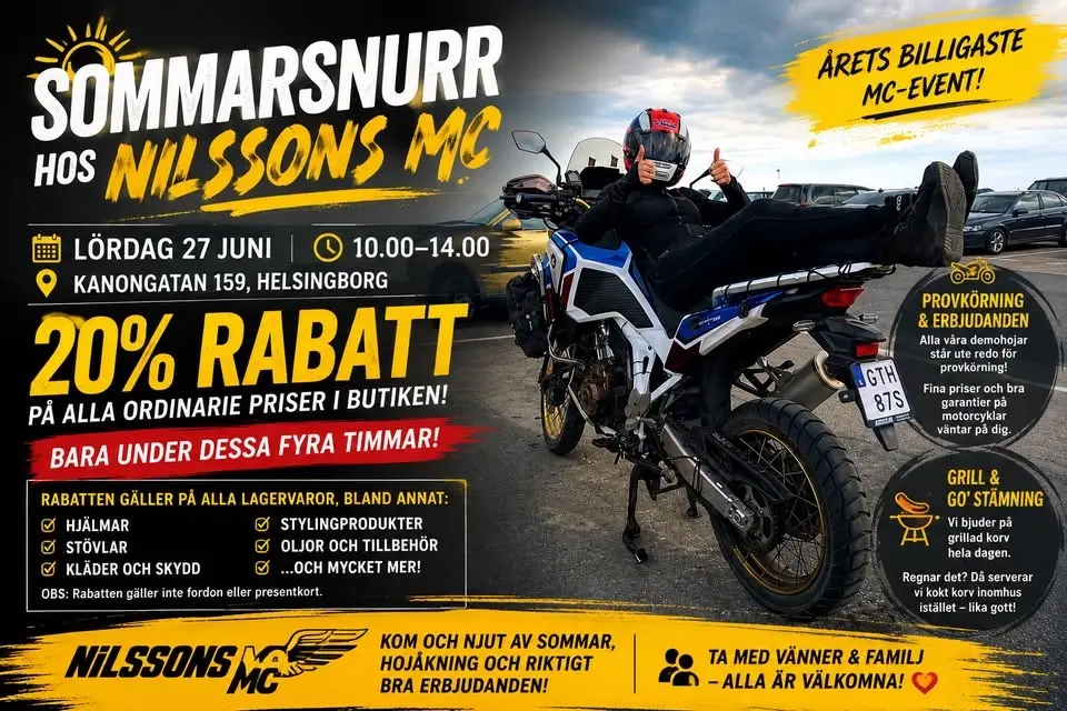 Sommarsnurr hos Nilssons MC 27/6