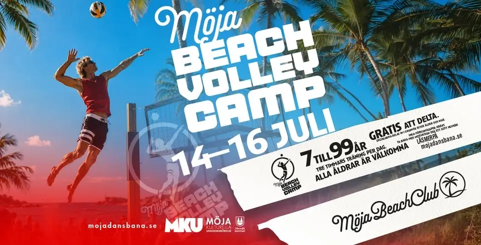 Möja Beachvolley Camp 14–16 juli