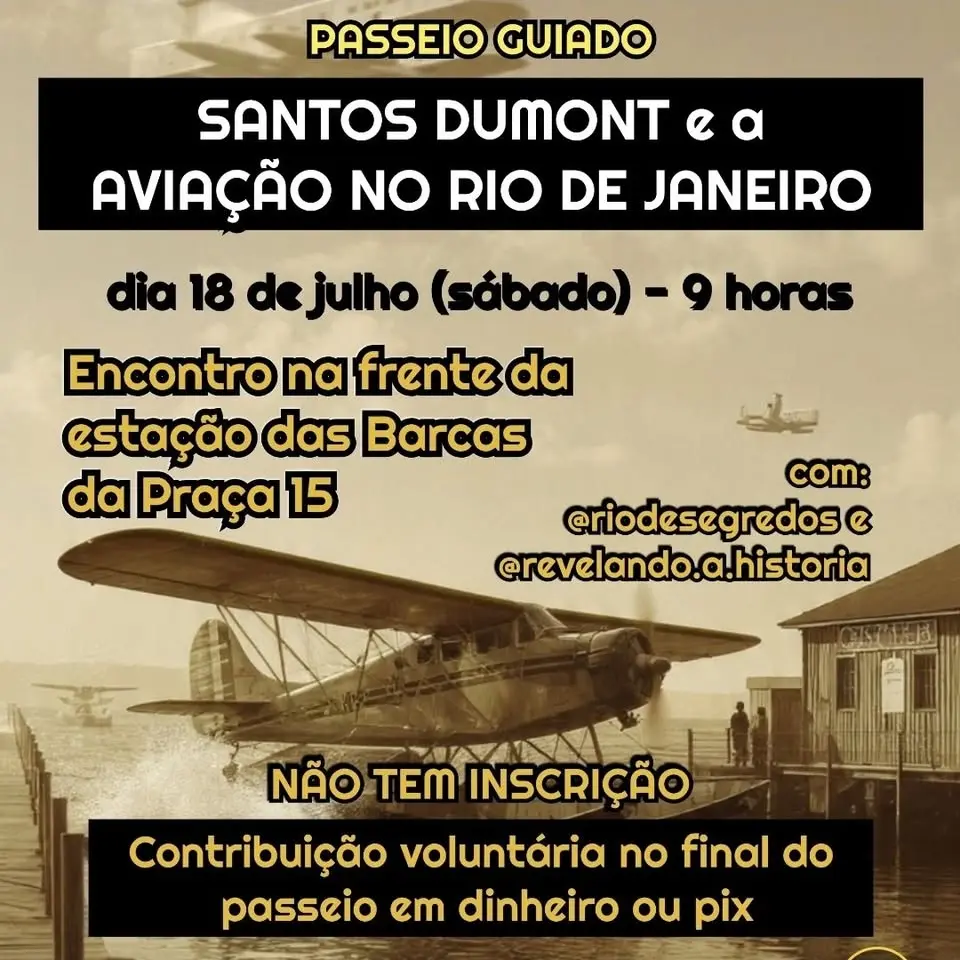 Aeroporto Santos Dumont e a aviação carioca - Passeio Guiado