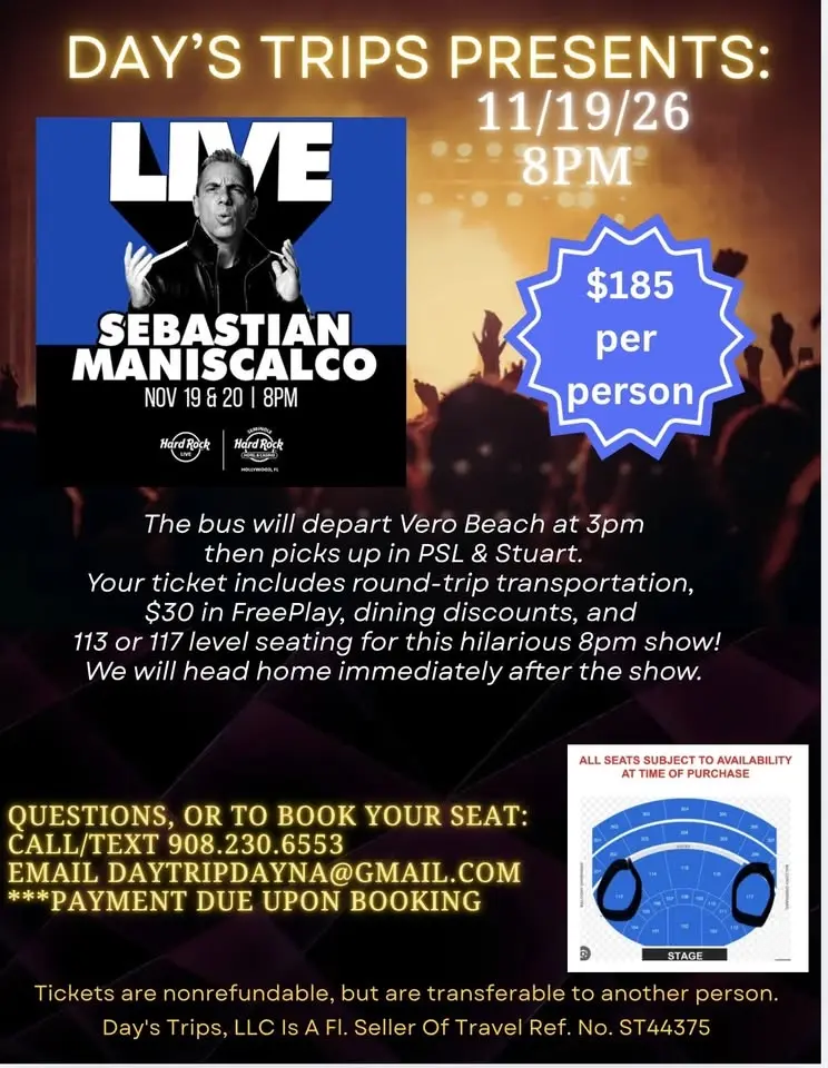 SOLD OUT WAITLIST ONLY Sebastian Maniscalco at Hard Rock Live