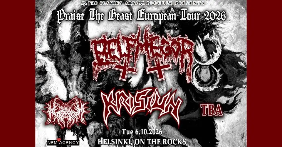 Belphegor (AUT) + Krisiun (BRA) + Asagraum (NLD), ti 6.10.2026, Helsinki