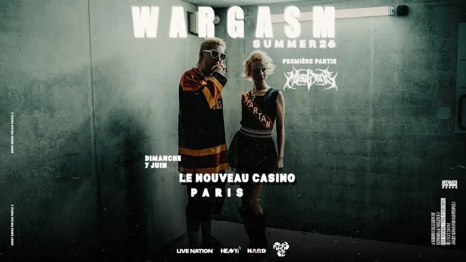 WARGASM | Nouveau Casino, Paris - 7 juin 2026