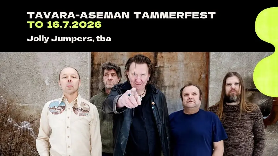 JOLLY JUMPERS: Mobile Babylon 20 vuotta + tba 16.7. | Tavara-aseman Tammerfest