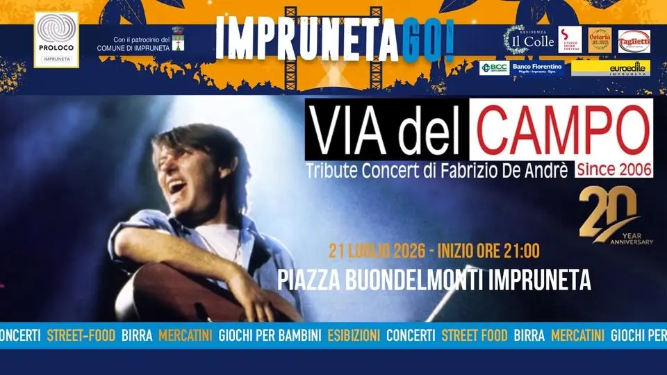 VIA DEL CAMPO - TRIBUTE CONCERT FABRIZIO DE ANDRÈ Live @ ImprunetaGo!