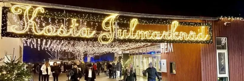 Jarmark świąteczny Kalmar, Wizyta w parku łosi Glasrikets Älgpark w Nybro i huta szkła