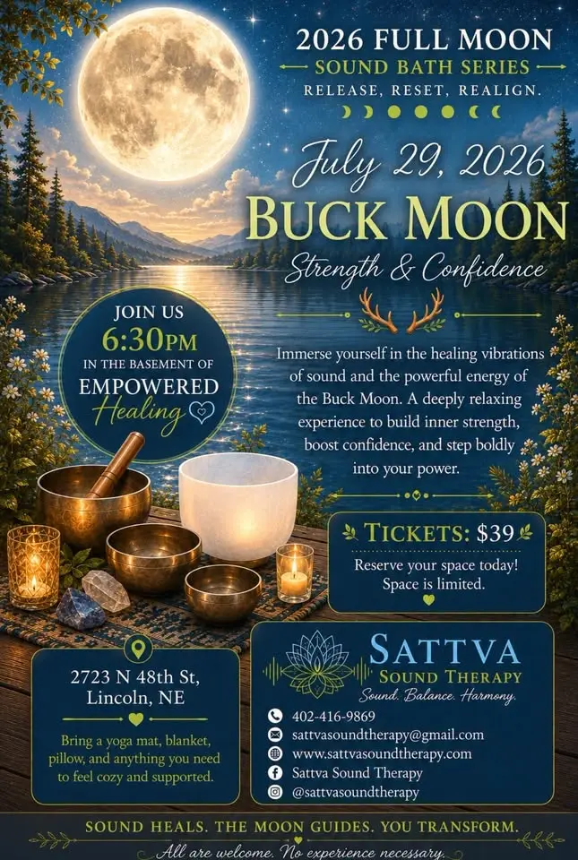 JULY FULL MOON Sound Bath: Strength & Confidence
