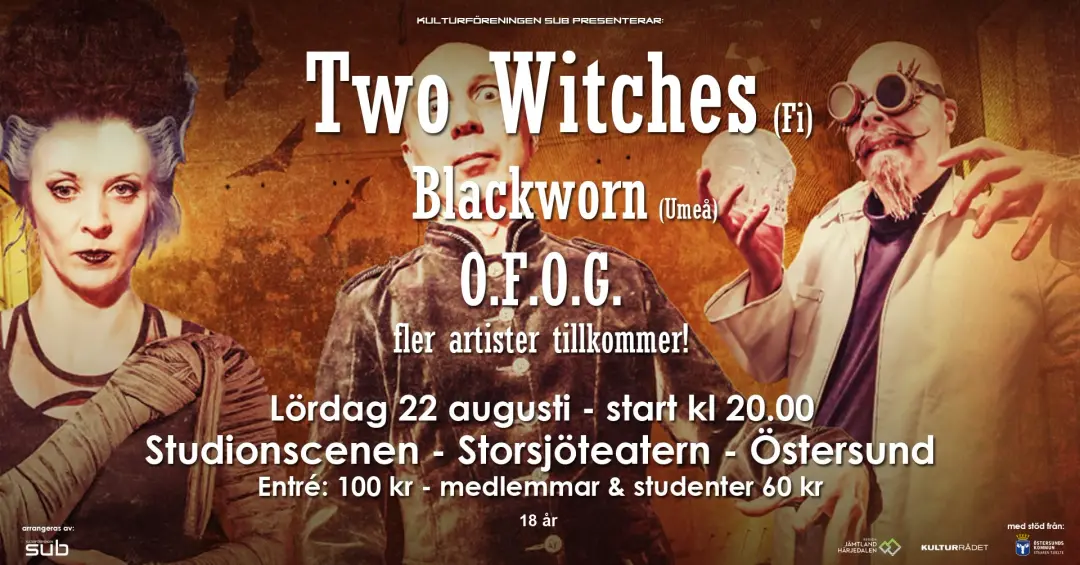 LIVE: Two Witches (Fi), Blackworn, O.F.O.G. – mm