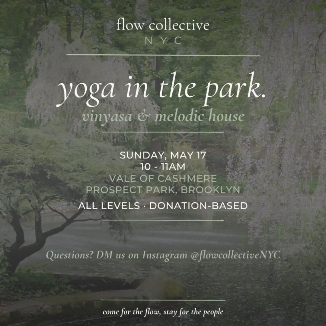 yoga in the park.
