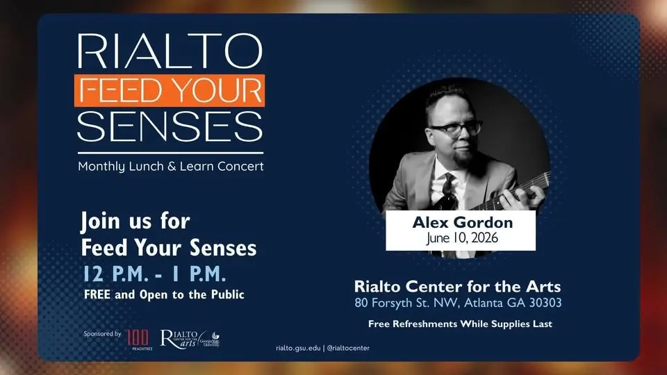 Feed Your Senses: Lunchtime Concert featuring Alex Gordon