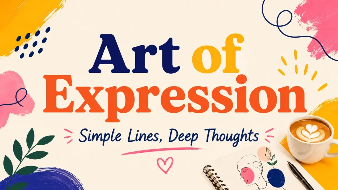Art of Expression: Simple Lines, Deep Thoughts