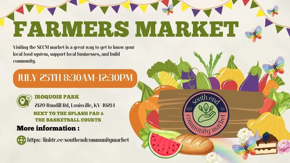 South End Community Market Day July 25th 2026 8:30 am-12:30 pm