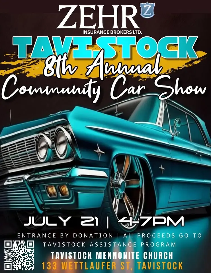 8th Annual - Tavistock Community Car Show