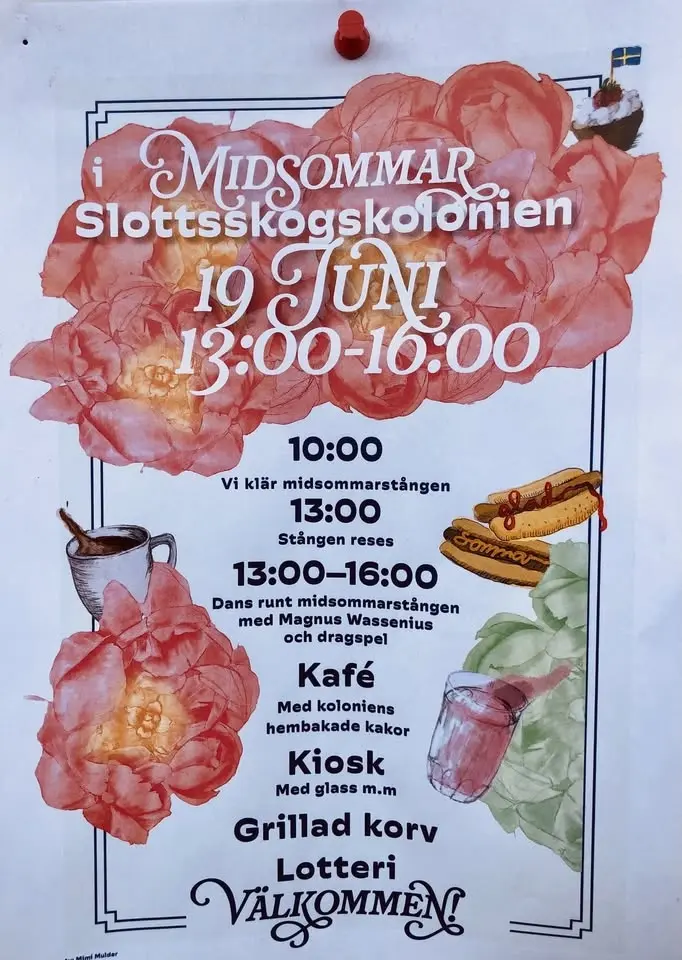 Midsommar i Slottsskogskolonien 💐