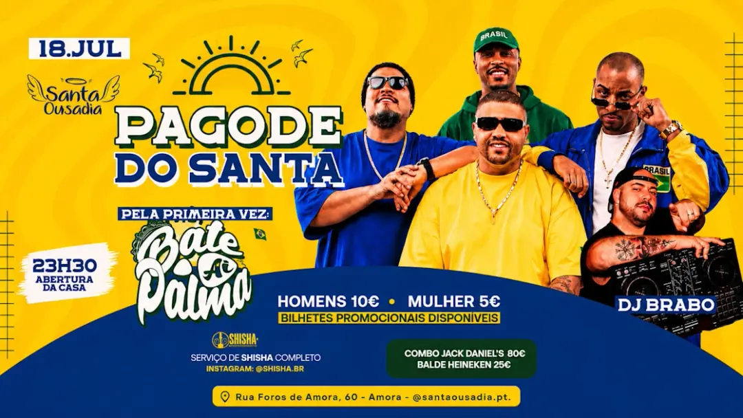 Pagode Do Santa - Bate Palma Aí E Dj Brabo