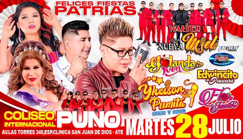 28 DE JULIO COLISEO PUNO “FELICES FIESTAS PATRIAS” 