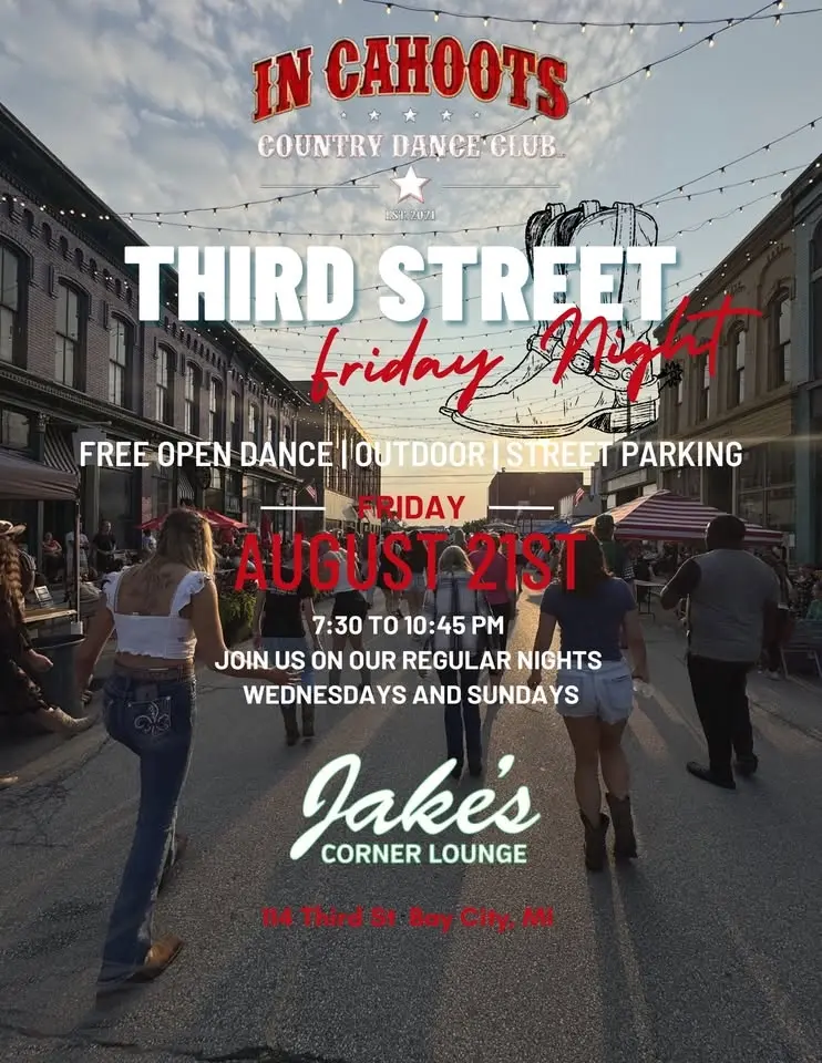In Cahoots 3rd Street Friday Night at Jake’s Corner Lounge 21AUG26