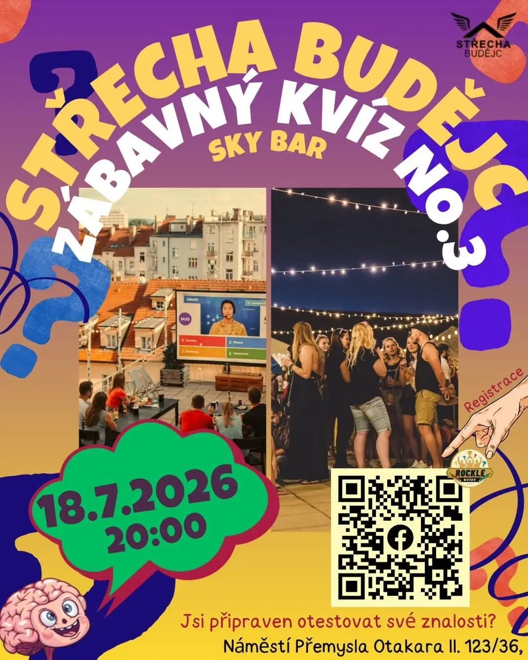 Zábavný Kvíz NO.3 – Skybar Střecha Budějc