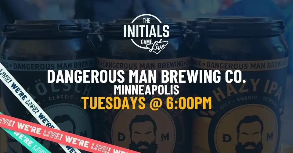 The Initials Game Live at Dangerous Man Brewing Co.