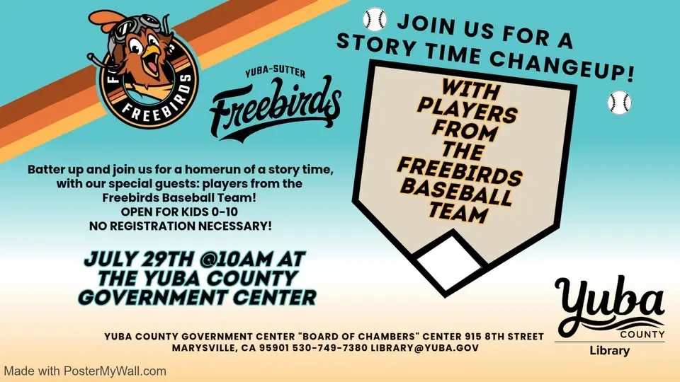 Story Time with Players from the Freebirds Baseball Team
