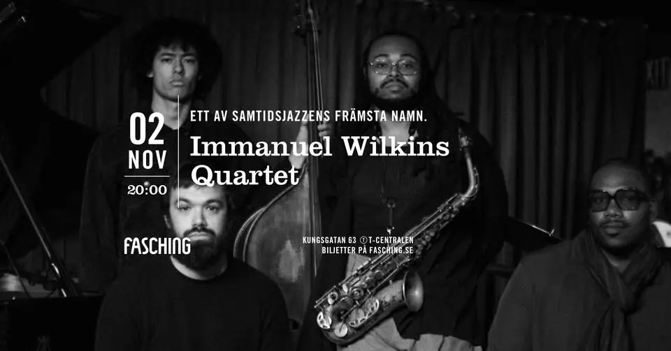 Immanuel Wilkins Quartet | Fasching, Stockholm