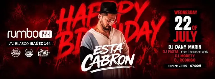 ESTA CABRON BDAY DANY MARIN - WEDNESDAY 22-07-2026 - DISCO RUMBO144