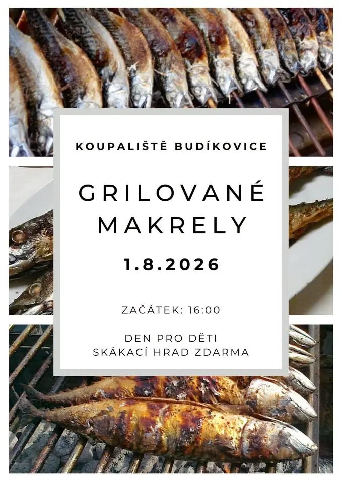 Grilování makrel - Budíkovice